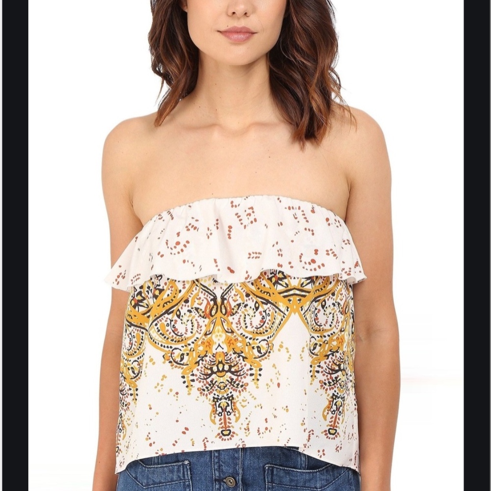 Free People Flounce Tube Top